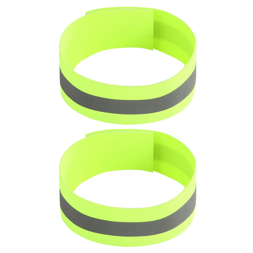 3 PACK Of 2pcs Safety Reflective Arm Wrist Band Belt Strap Night Running Cycling 