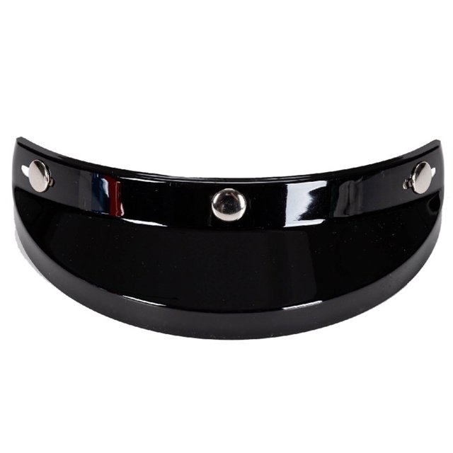 Labymos Universal Motorcycle 3 Snap-Button Visor Flip Up Down Open Face Helmet Wind Shield