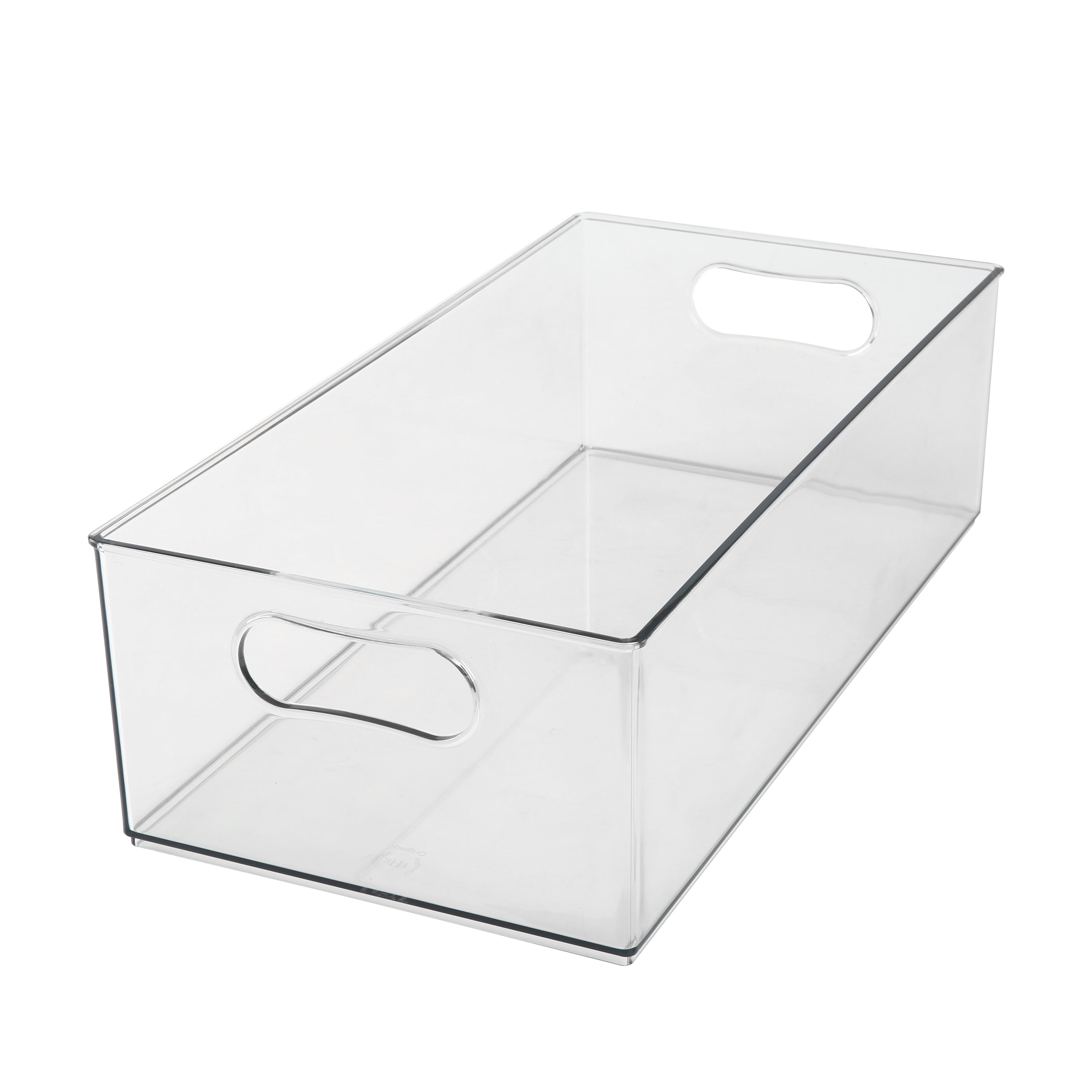 The Home Edit Large Bin, 10 inch x 10 inch x 6 inch Plastic Modular Storage System, Clear