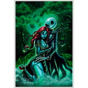 Jack And Sally By Joey Rotten Nightmare Before Christmas Love Art Print Poster Multi 12 In X 18 In