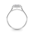 thumbnail image 2 of Empire Jewelry 2 Ct Round Moissanite Bezel Set Halo Engagement Ring for Women - 14K White Gold Plated Anniversary Ring - Perfect Gift for Her - Classic Prong Setting Rings for Her, 2 of 2