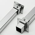 Adjustable Wall-Mounted Pipe Bracket Set - Steel Flange Base Supports ...