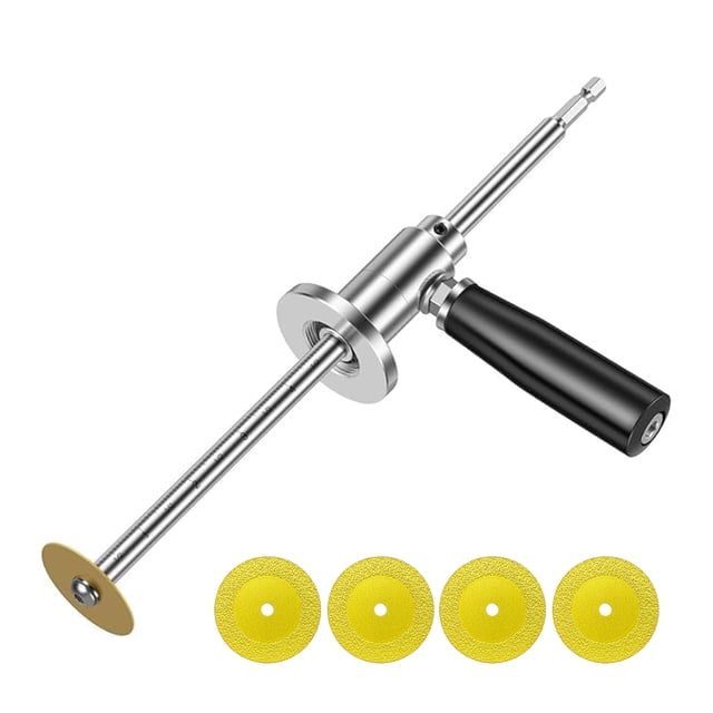 Visland PVC Pipe Cutter with 5 Replacement Saw Blades Ergonomic Handle Adjustable Cutting Depth Stainless Steel Plumbing Inside Cutter Tool
