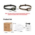thumbnail image 6 of Naturehike, Portable headlamp, Rechargeable headlamp, Motion Sensor Switch，CREE lamp beads, 500lm lumens, 80°adjustable angle,  waterproof IP 66., 6 of 23