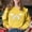 Yellow, variant on CLOISE Casual Shirts for Girls Long Sleeve Tops with Pockets Crewneck Pullover Graphic Blouses Purple 11-12T
