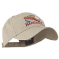 thumbnail image 5 of Baseball Bat and Ball Embroidery Cap - Khaki OSFM, 5 of 5