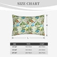 thumbnail image 4 of Sikiie Meadow Plants And Butterflies Print Plush Pillow Cover, Wrinkle-proof and Stain-resistant Pillow Protector without Pillow Core, Home Decoration-14"x20", 4 of 6