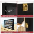 thumbnail image 4 of PENNZONI 1/2 Table Top Display Case w/ 2 Legs, Acrylic Baseball Card Show Case, Golden Oak, 4 of 7