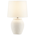thumbnail image 2 of Bouclair Off White Table Lamp with Textured Ceramic Base, 2 of 5