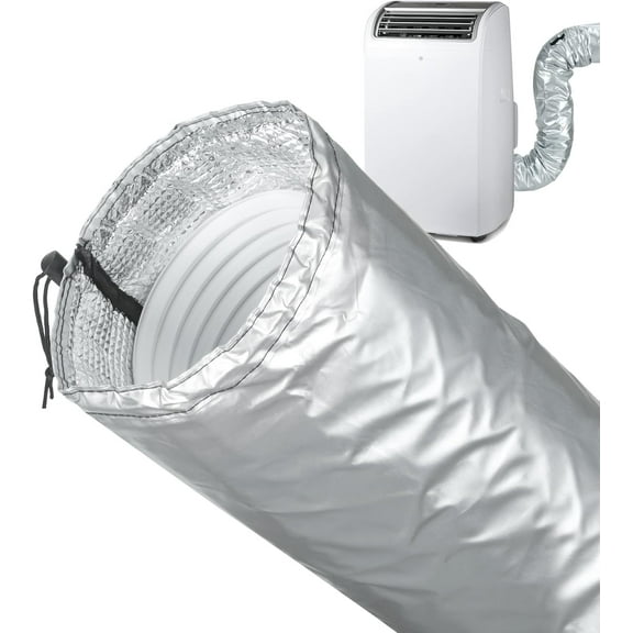 AC Hose Insulation Sleeve, Air Conditioner Hose Cover Fit 5" Diameter Exhaust Hose, Easy Installation AC Duct Insulation Wrap