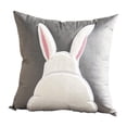 thumbnail image 2 of BotaniNest Velvet Rabbit Throw Pillow Embroidery Couple Pillow Cover Pink Throw Pillowcase Sofa Waist Pillow Cute Little Rabbit Throw Pillow, 2 of 7