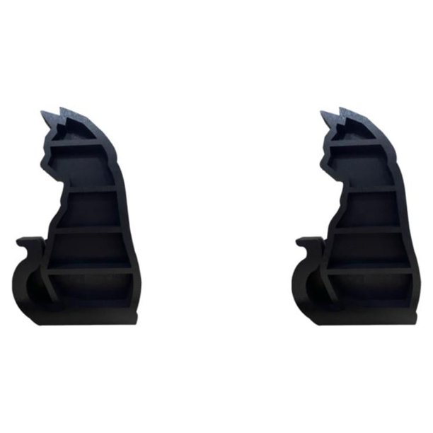 Cateissary Estante de negro de moda para exhibición y almacenamiento con estilo, estante de almacenamiento, elementos esenciales para Type2 NO2