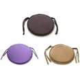 thumbnail image 6 of Round Seat Cushion, Home Chair Cushion with Ties, Dining Removable Cover for Indoor Outdoor Stool, Sofas Home Tie-on CircularBrown38*38cm, 6 of 8