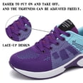 thumbnail image 6 of Rokment Air Cushion Running Shoes for Women Lightweight Comfortable Mesh Tennis Walking Shoes Breathable Mesh Gym Non Slip Work Fashion Sneakers Athletic Casual Dark Purple Size 8.5, 6 of 8
