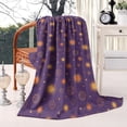 thumbnail image 2 of Purple Sun Star Circle Pattern Blanket,Comfortable Soft Flannel Throw Blanket,All Season,Warm Lightweight Blankets for Sofa Bed Couch Living Room Chair,40"x50", 2 of 4