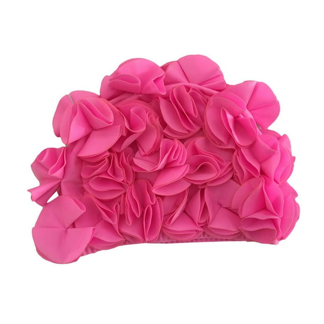 Gorros de natación, gorro de natación, cómodos, elásticos, modernos y reutilizables. Rosa