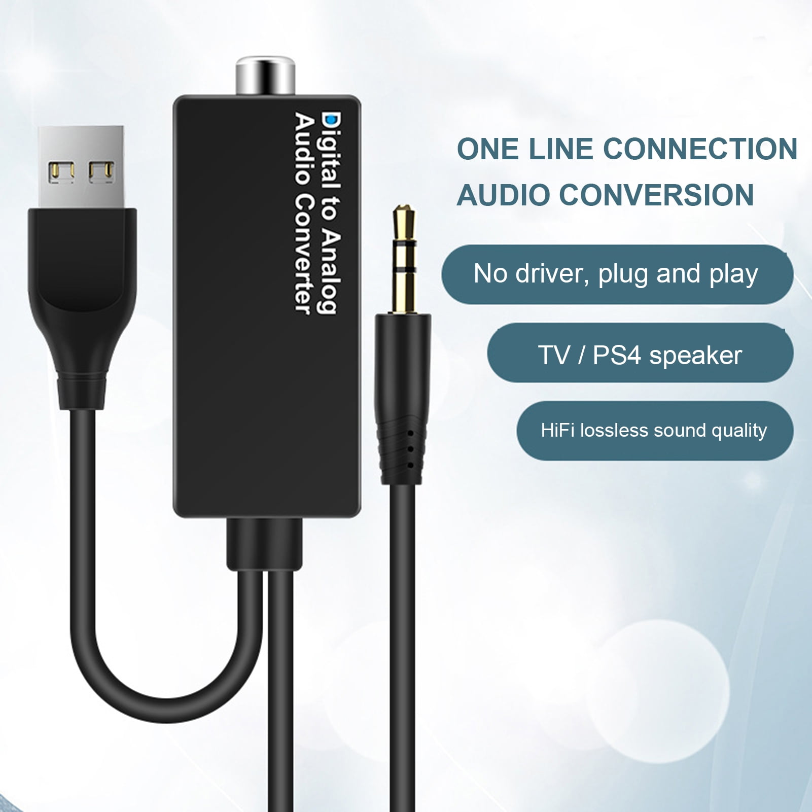 USB Auf Optisch Audio Adapter – SPDIF Konverterkabel 1,5 M, Für PC/Laptop An Optische Soundanlagen