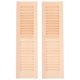 thumbnail image 1 of 2 Pcs Mini Doll Miniature Shutters Bonsai Decor Miniature Wooden Exterior Door Miniature Doll Furniture, 1 of 3