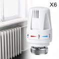 thumbnail image 1 of Cabezal de Reemplazo de Válvula Termostática Baoblaze Sistema de Calefacción con Control de Temperatura Válvulas Eléctricas de Calefacción de Piso Actuador Té 6PCS, 1 of 8