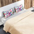 thumbnail image 5 of Yayeee Pillowcase Standard Size Set of 2 Satin Wrinkle Resistant Pillow Case, Light Colorful Circles, 5 of 7