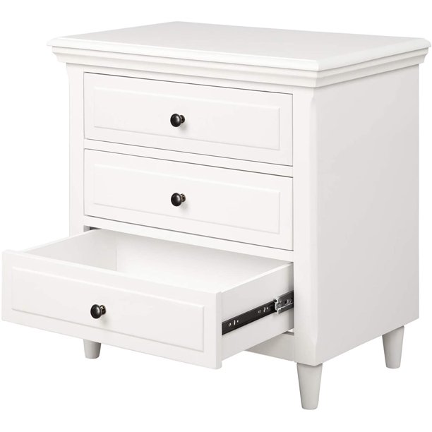 walmart white bedside table