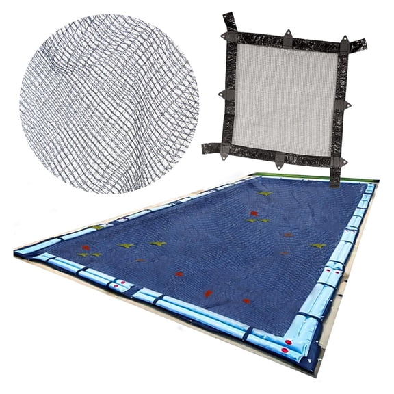 Swimline Hydrotools Winter Leaf Net, Cover for 16x24’ Above Ground Pool, 20x28’, Black