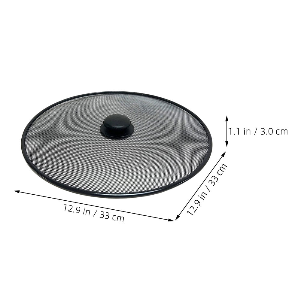 OUNONA Black Stainless Steel Stove Grease Shield - Kitchen Splash Guard for Stove Top, Easy to Clean and Protects Cooking Area