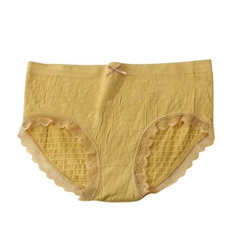 

MPWEGNP Women Bubble Pants Breathable Comfortable Cotton Bottom Panties Seamless Glare Triangle Panties Silk Underwear Women plus Size Thongs for Women 3xl