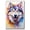Alaskan Malamute, variant on Plott Hound Dog Gift - Art Bedroom - Graffiti Dog Wall Art For Living Room Large Size Modern Home Wall Decor Abstract Canvas Wall Art Ready to Hang Size 11''x17'', 24''x36''