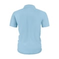 thumbnail image 6 of LTTVQM Mens Polo Shirts Short Sleeve 2026 Summer Casual Golf Shirts Collared Textured Slim Fit Button Men's Polo T Shirts Light Blue 2XL, 6 of 6