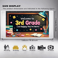 thumbnail image 7 of LUUFILx Welcome to 3rd Grade Backdrop Banner Classroom Decoration for School Entrance Photo Background Teacher Appreciation Event Supplies, 7 of 7