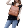 thumbnail image 1 of xiaxaixu Sac à Dos en Cuir PU pour Femmes avec Bandoulière Réglable, Poche Anti-Vol Imperméable, 1 of 8