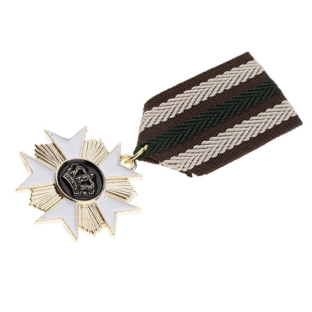 Regalos de estilo europeo para hombres, medalla de corona, insignia, ropa, disfraz, broche azul marino Estilo 5