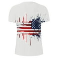 thumbnail image 5 of T Shirts for Men Clearance under $5 Short Sleeve Round Neck Independence Day Printed Summer Casual T-shirt Multicolor S, 5 of 5
