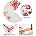thumbnail image 2 of Coolnut Love Heart Christmas Tree Skirt 36", Valentine's Day Tree Skirt Double Layers Polyester Easter Tree Skirt for Valentine's Day Holiday Party Decoration, 2 of 6