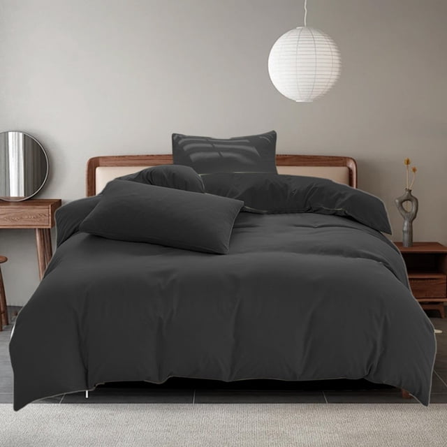 SUTENGDA Queen Comforter Set - 4 Pieces Bed in a Bag Set Solid Color Bedding Sets Queen with All Season 1 Flat Sheet 1 Quilt cover And 2 Pillowcases