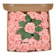thumbnail image 1 of TechWave Easter 8cm Rose Rose Plus Leaf Belt Rod 25 Flowers Packed Pe Rose Head Roses Flower Arrangements in Containers Tropical Flowers Flowers for Cemetery Flower Heads Sunflower Flowers Wisteria, 1 of 4