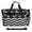 Black White, variant on Chevron 19-inch Duffel Bag, Navy White