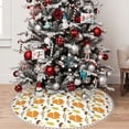 thumbnail image 5 of Rocae Squirrel Eating Nuts for Christmas Tree Skirt with Pom Pom Trim for Holiday Party for Holiday Home Decor Indoor Outdoor-48", 5 of 7