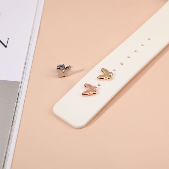 LEORX Leorx Watchband Charms Butterfly Silicone Decorative for Smartwatch Assorted Color