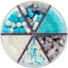 thumbnail image 6 of Wilton 6-Cell Dessert Sprinkles Mix of Sugar, Jimmies and Nonpareils, Silver, Blue & White, 6.77 oz., 6 of 7