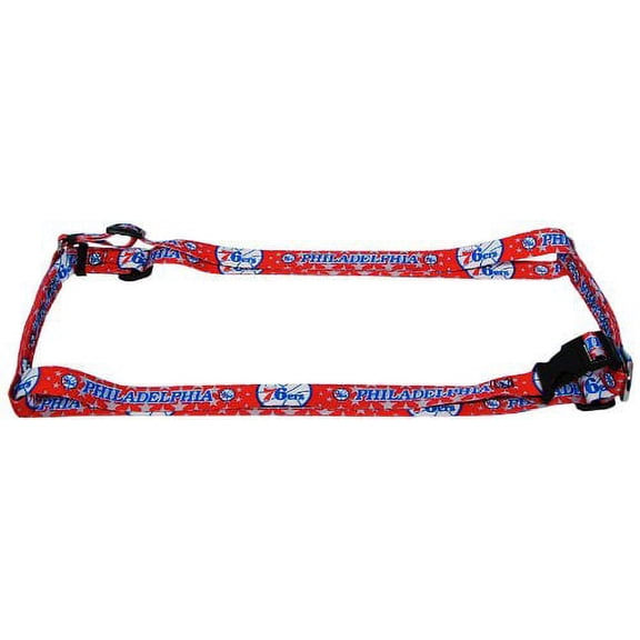 Philadelphia Basketball 76er's (Large) 1 Inch Adjustable Pet Dog Harness