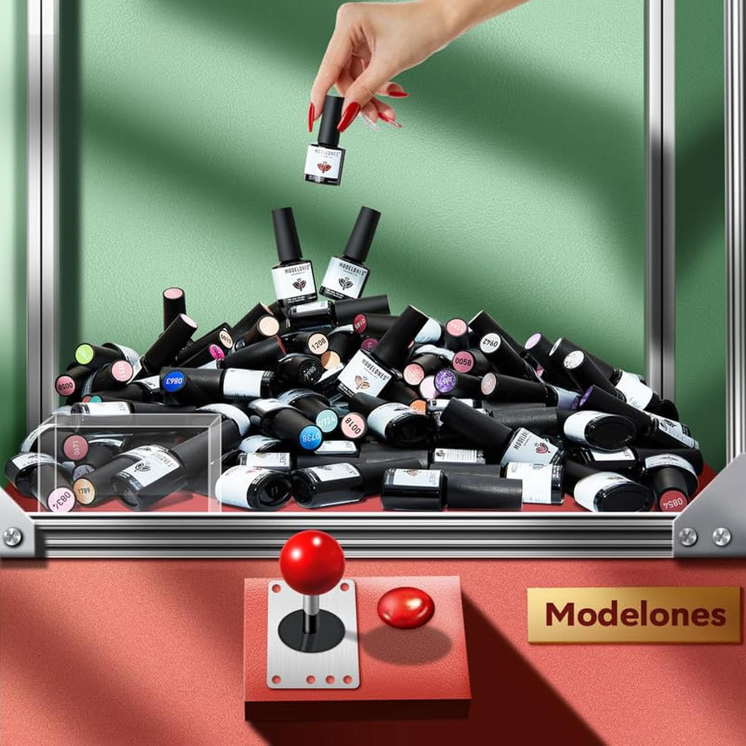 modelones 40 PCS Gel Nail Polish Set, 36 Colors White Yellow Green Hot Pink Gel Polish Kit Nude Brown Black Red Glitter Nail Polish W Base& Matte& Glitter& Glossy Top Coat LED Soapnails Gift