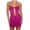 Hot Pink, variant on IROINNID Women's Sheath Dress Summer Chest Wrap Hollow Out Backless Slim Fit Buttock Dress Solid Color Elastic Waist Dress