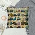 thumbnail image 2 of Orinice Rocks Graphic Decorative Cushion Throw Pillow Cover for Home Couch, Living Room, Bed, Sofa - Aesthetic Decorative Style 1PC 22x22in, 2 of 5
