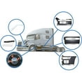thumbnail image 2 of KOZAK Compatible with Volvo VNL 2004-2017 Chrome Trim Full Set for Fairing Panel Left Side, 2 of 7