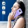 thumbnail image 7 of for Google Pixel 8 Phone Case with Tempered Glass Screen Protector Slide Camera Lens Kickstand Military-Grade Bumpers  Shockproof Protective Cover for Women Men Girls Purple, 7 of 7