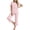 B-Pink Dot, variant on Womens Pajama Sets Short Sleeve Button Down Tops and Capri Pants 2 Piece Outfit Soft Pjs Sleepwear Loungewear with Pockets