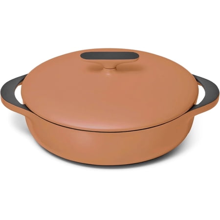 Caraway Enameled Dutch Oven - 6.5 qt Cast Iron Dutch Oven With Lid - 3 Layer Enamel Coating - No Seasoning Required - Compatible With All Stovetops - Oven Safe - No Forever Chemicals - Cream
