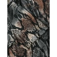 thumbnail image 4 of Ma Croix Mens Lightweight Hipster Round Hemline Snakeskin Print T Shirt, 4 of 6